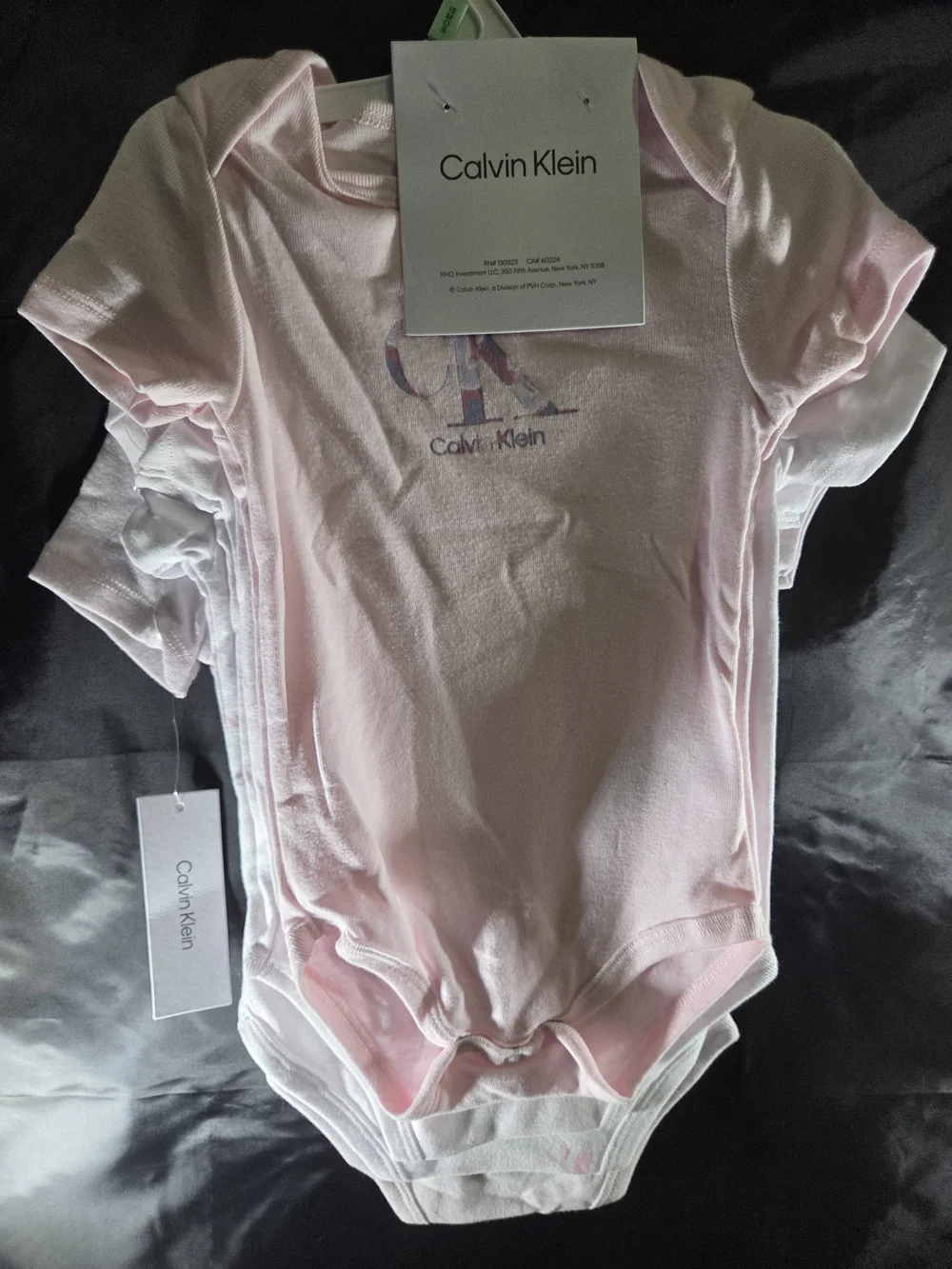 Calvin Klein 4-Pack Baby Girls' Pink Logo One-Piece Bodysuits